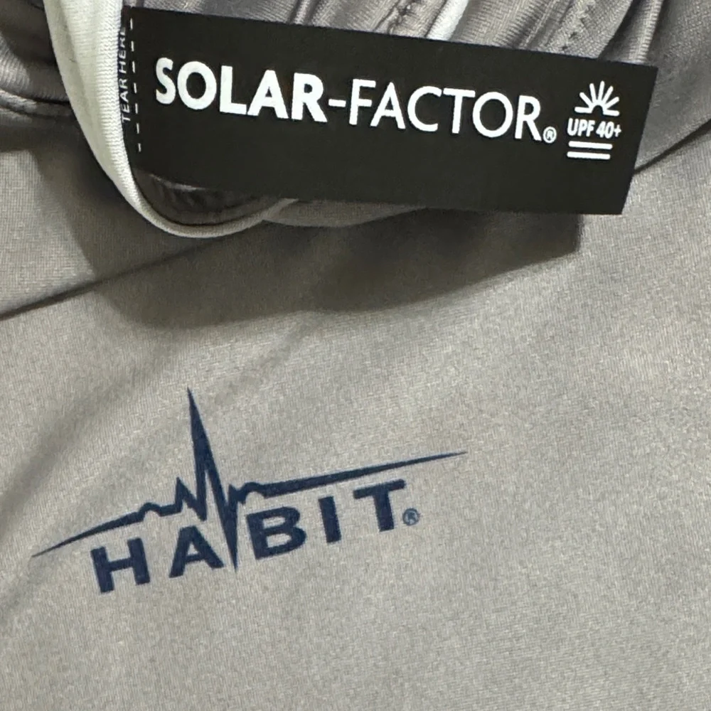 Habit Gray Solar Marina Waves Long Sleeve Tee XL